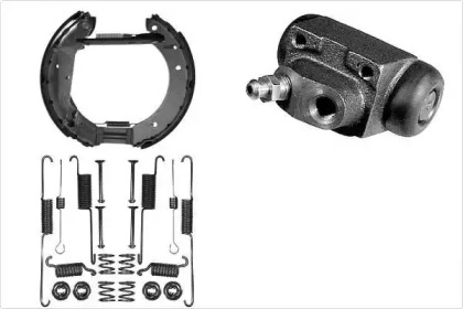 Комплект тормозов, барабанный тормозной механизм MGA PM616448