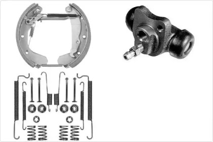 Комплект тормозов, барабанный тормозной механизм MGA PM628513