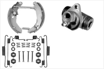 Комплект тормозов, барабанный тормозной механизм MGA PM641493