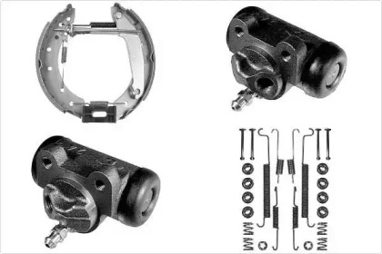 Комплект тормозов, барабанный тормозной механизм MGA PM644441
