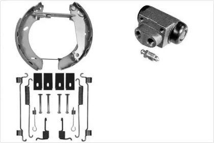 Комплект тормозов, барабанный тормозной механизм MGA PM675466
