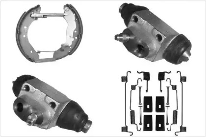Комплект тормозов, барабанный тормозной механизм MGA PM678418