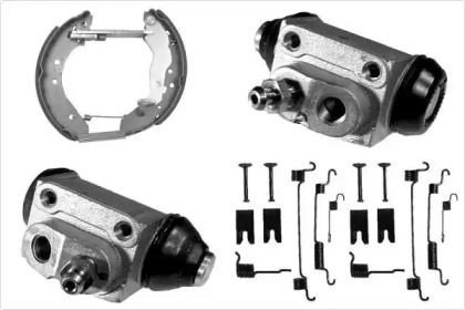Комплект тормозов, барабанный тормозной механизм MGA PM678425