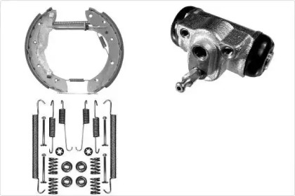 Комплект тормозов, барабанный тормозной механизм MGA PM679545