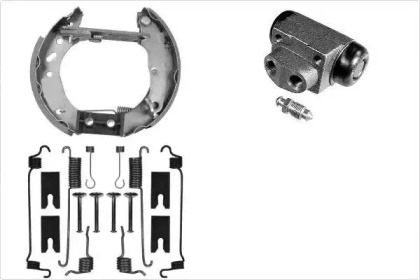 Комплект тормозов, барабанный тормозной механизм MGA PM740466