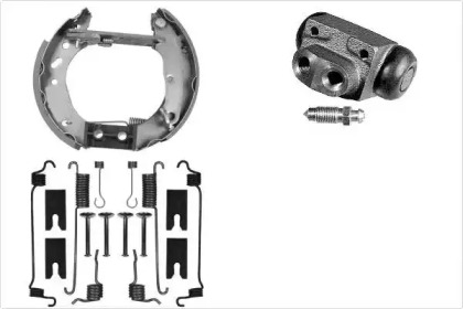 Комплект тормозов, барабанный тормозной механизм MGA PM740467