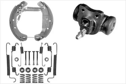 Комплект тормозов, барабанный тормозной механизм MGA PM744512