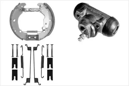 Комплект тормозов, барабанный тормозной механизм MGA PM748118