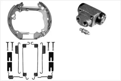 Комплект тормозов, барабанный тормозной механизм MGA PM760466
