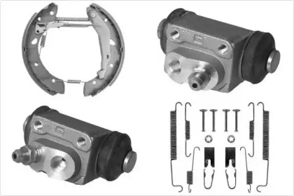 Комплект тормозов, барабанный тормозной механизм MGA PM792977