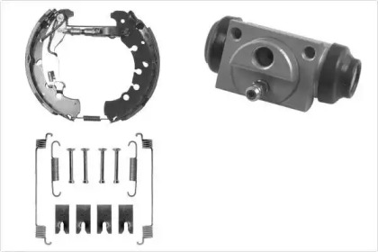 Комплект тормозов, барабанный тормозной механизм MGA PM848841