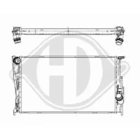 Радиатор, охлаждение двигателя DIEDERICHS 8121603