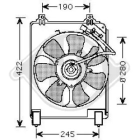 Вентилятор, конденсатор кондиционера DIEDERICHS 8521008