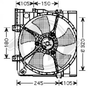 Вентилятор, охлаждение двигателя DIEDERICHS 8622103