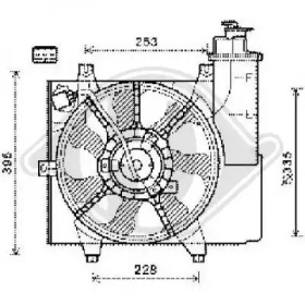 Вентилятор, охлаждение двигателя DIEDERICHS 8650512