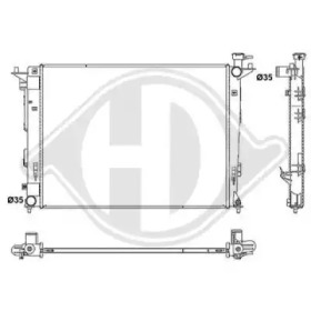 Радиатор, охлаждение двигателя DIEDERICHS 8686105