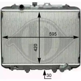 Радиатор, охлаждение двигателя DIEDERICHS 8689006