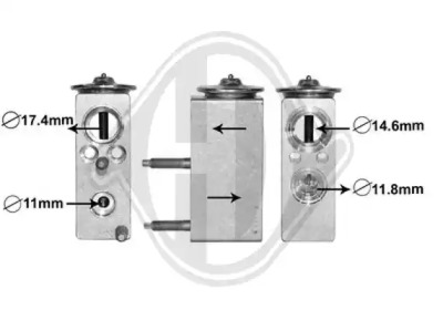 Расширительный клапан, кондиционер DIEDERICHS DCE1073
