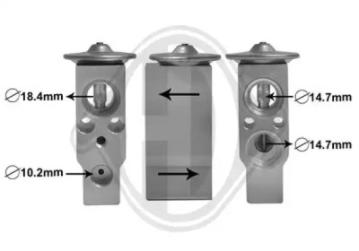 Расширительный клапан, кондиционер DIEDERICHS DCE1082