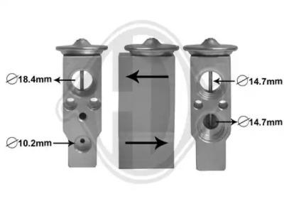 Расширительный клапан, кондиционер DIEDERICHS DCE1084