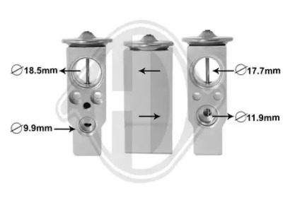 Расширительный клапан, кондиционер DIEDERICHS DCE1099