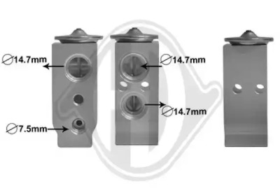 Расширительный клапан, кондиционер DIEDERICHS DCE1108