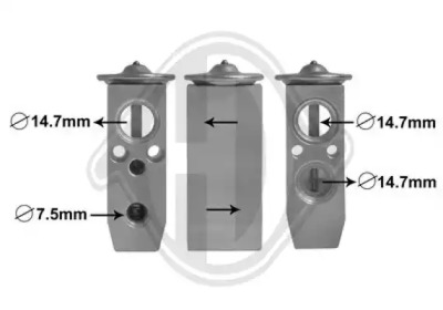 Расширительный клапан, кондиционер DIEDERICHS DCE1109