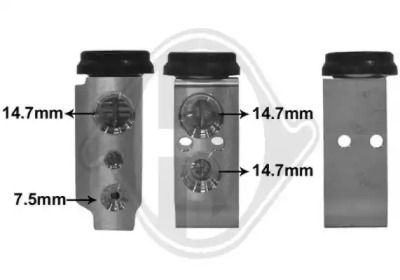 Расширительный клапан, кондиционер DIEDERICHS DCE1117