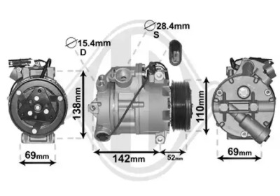 Компрессор DIEDERICHS DCK1128