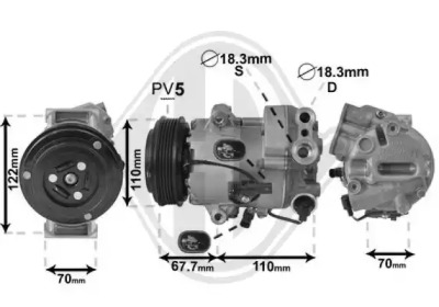 Компрессор DIEDERICHS DCK1438