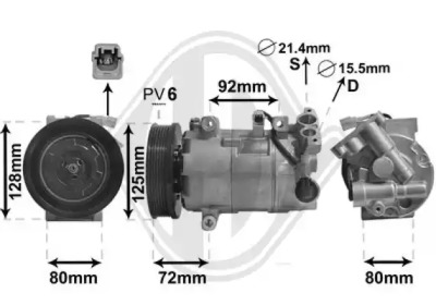 Компрессор DIEDERICHS DCK1508