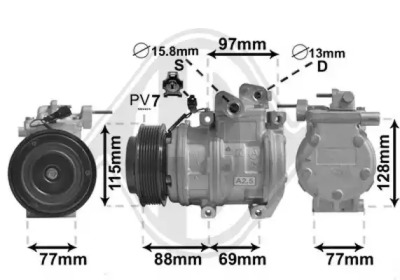 Компрессор DIEDERICHS DCK1671