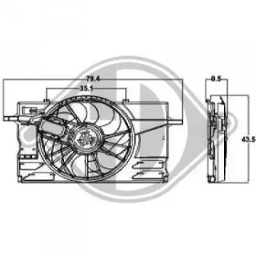 Вентилятор DIEDERICHS DCL1233