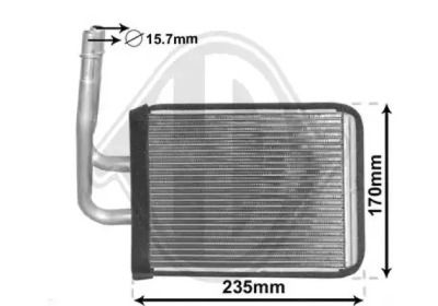 Теплообменник, отопление салона DIEDERICHS DCM1117