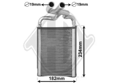 Теплообменник, отопление салона DIEDERICHS DCM1301