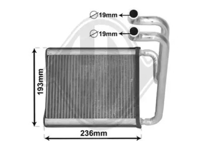 Теплообменник, отопление салона DIEDERICHS DCM1302