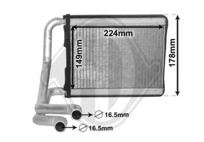 Теплообменник, отопление салона DIEDERICHS DCM1325