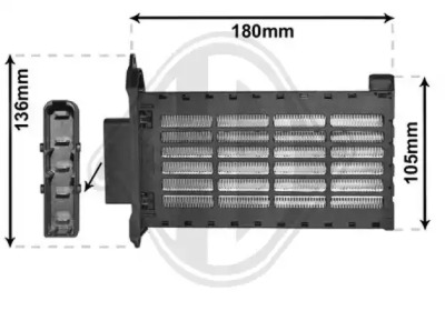 Теплообменник, отопление салона DIEDERICHS DCM3835