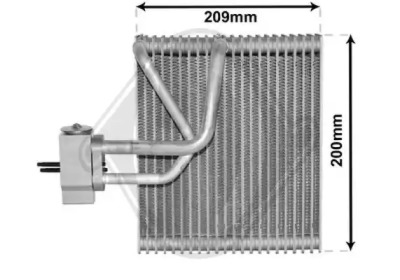 Испаритель, кондиционер DIEDERICHS DCV1147