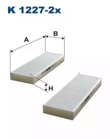 Фильтр, воздух во внутренном пространстве FILTRON K1227-2x