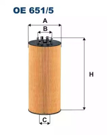 Масляный фильтр FILTRON OE651/5