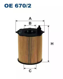 Масляный фильтр FILTRON OE670/2