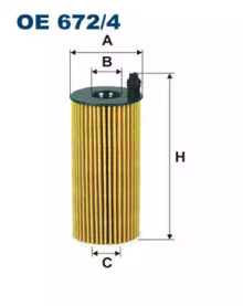 Масляный фильтр FILTRON OE672/4