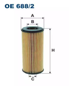 Масляный фильтр FILTRON OE688/2