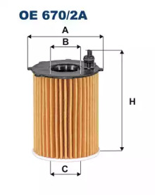 Масляный фильтр FILTRON OE670/2A