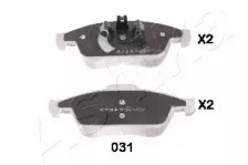 Комплект тормозных колодок ASHIKA 50-00-031