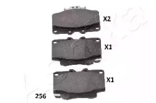 Комплект тормозных колодок ASHIKA 50-02-256
