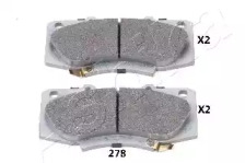 Комплект тормозных колодок ASHIKA 50-02-278