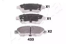 Комплект тормозных колодок ASHIKA 50-04-433