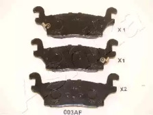 Комплект тормозных колодок ASHIKA 51-00-003